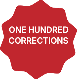 100 corrections