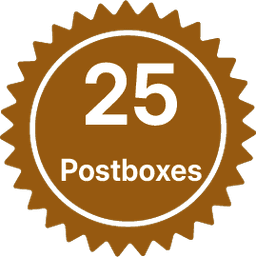 25 postboxes