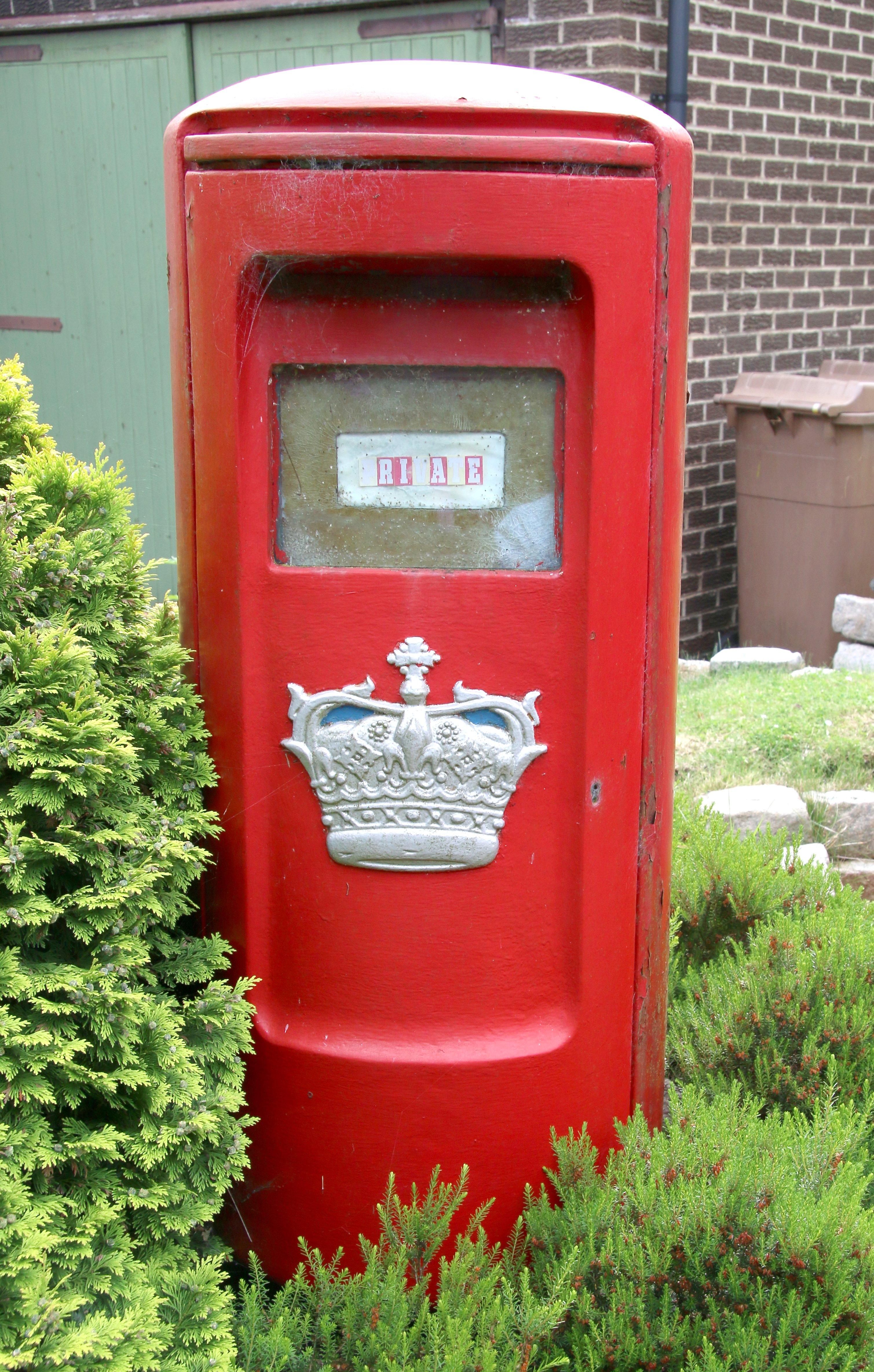 Scottish Crown on a postbox in Scotland