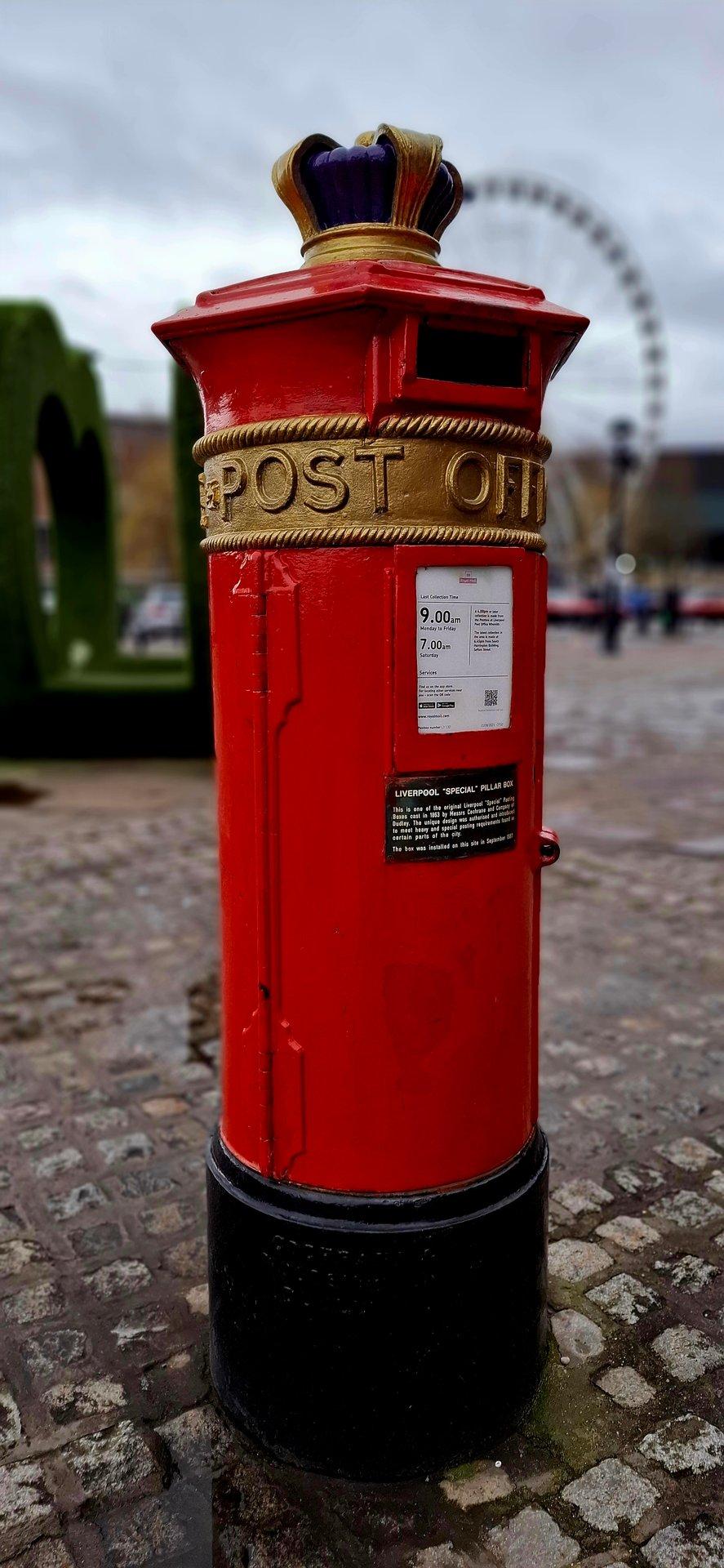 Liverpool Special Pillar Box, Salthouse Quay, Liverpool