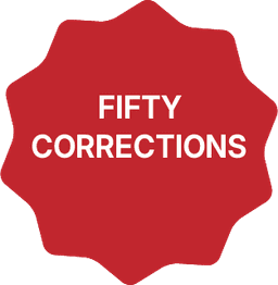 50 corrections