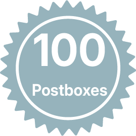 100 postboxes