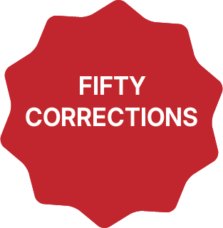 50 corrections