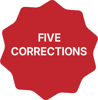 5 corrections