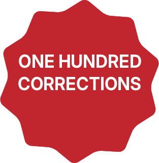 100 corrections