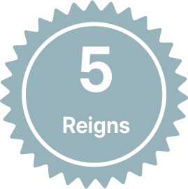 5 reigns