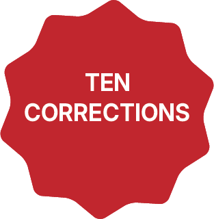 10 corrections