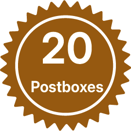 20 postboxes