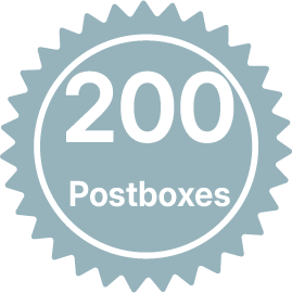 200 postboxes