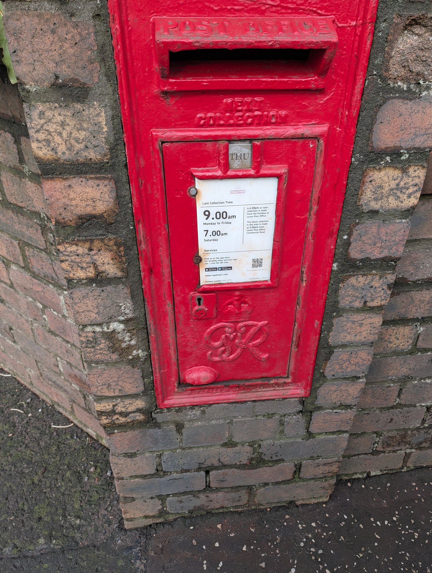 Largo Road, Leven, King George VI