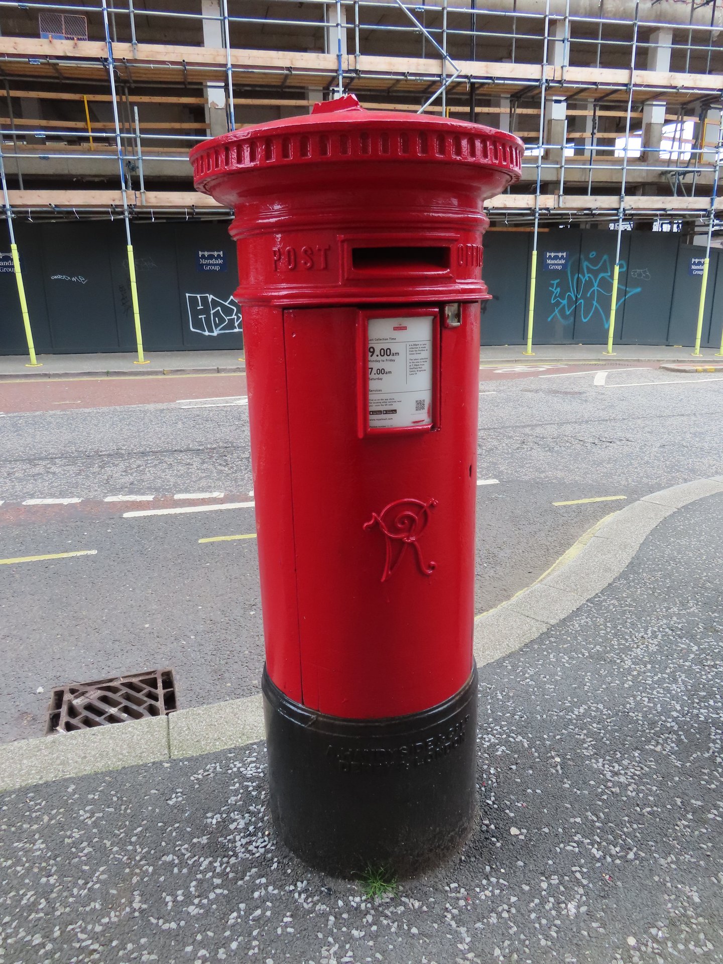 Postbox: Pinfold Street, Sheffield, Sheffield, South Yorkshire
