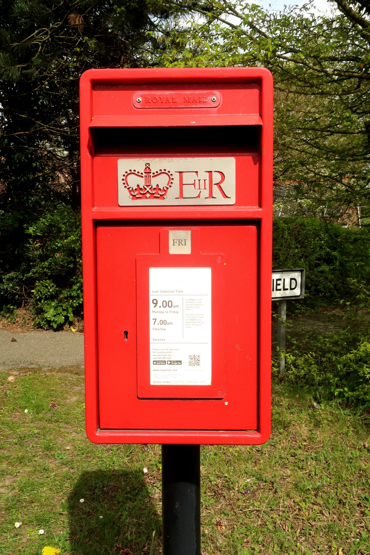 Mill Field, Mid Suffolk, Queen Elizabeth II