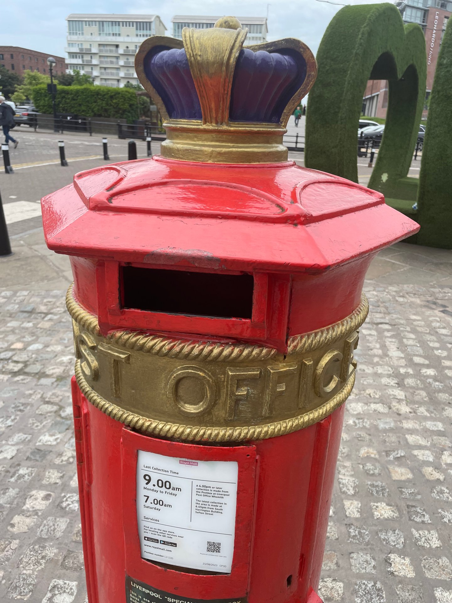 Liverpool Special Pillar Box, Salthouse Quay, Liverpool photo 2