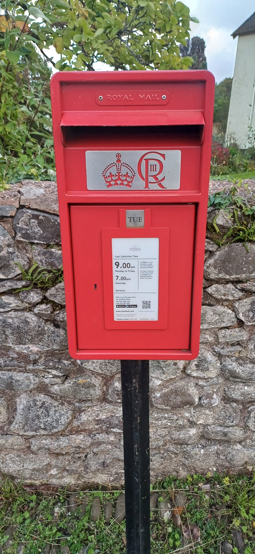 B3225, Porlock, King Charles III