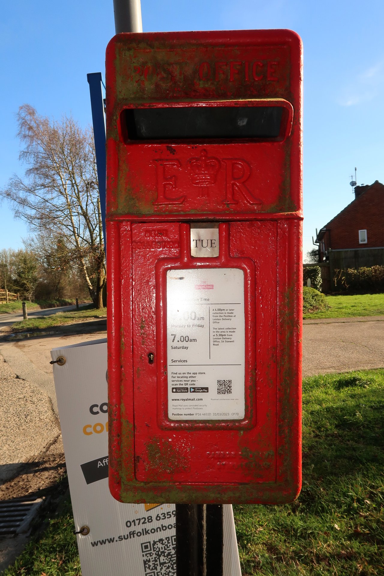 Leiston Road, Theberton, Queen Elizabeth II