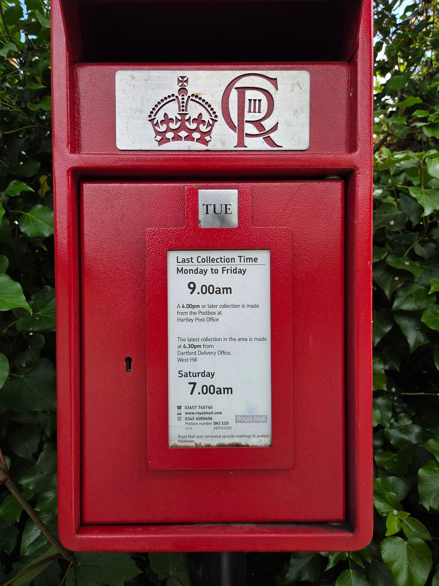 Ash Road, Hartley, King Charles III