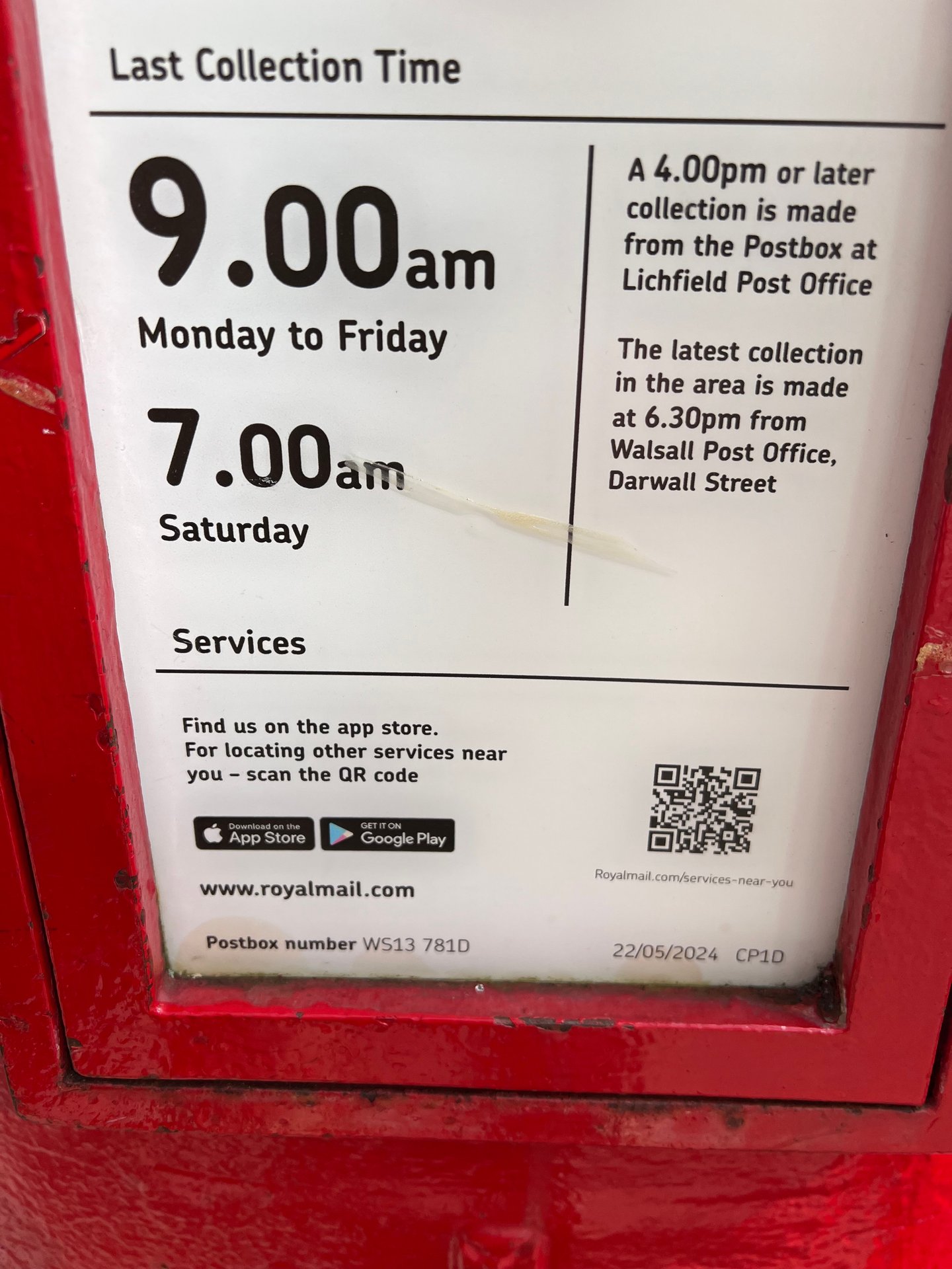 Bore Street, Lichfield, Queen Elizabeth II